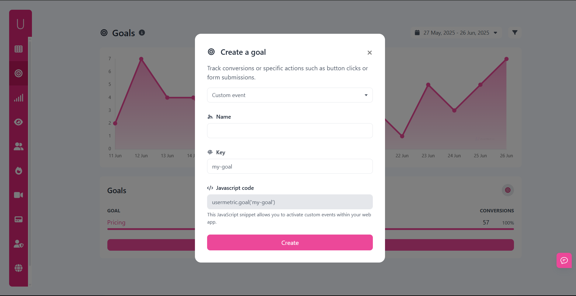 Creating a Custom Goal