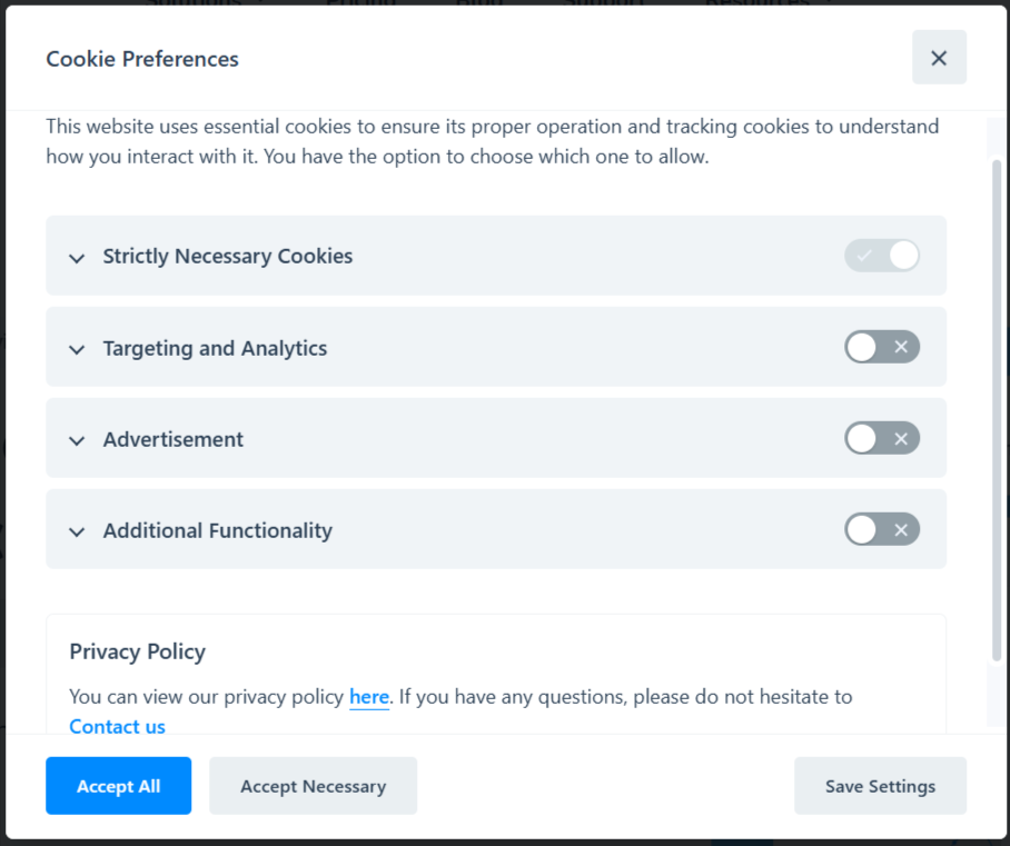 Clear Cookie Notices and Policies