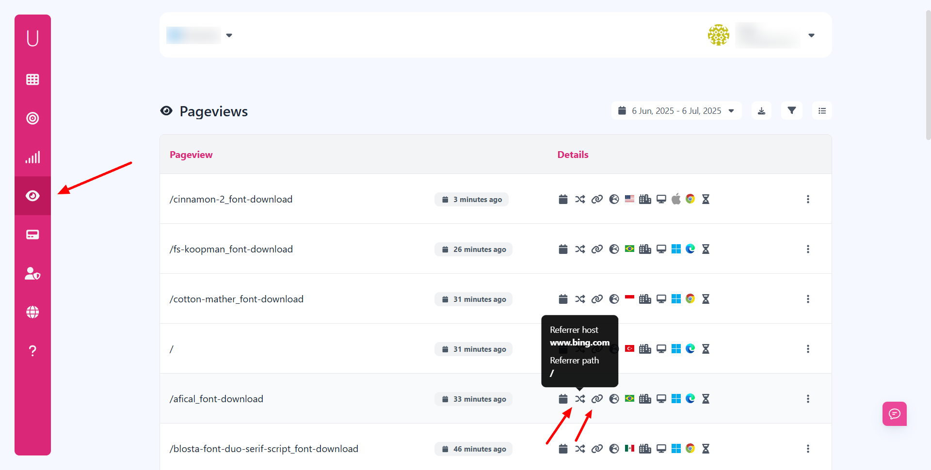 Pageviews Dashboard at UserMetric.png